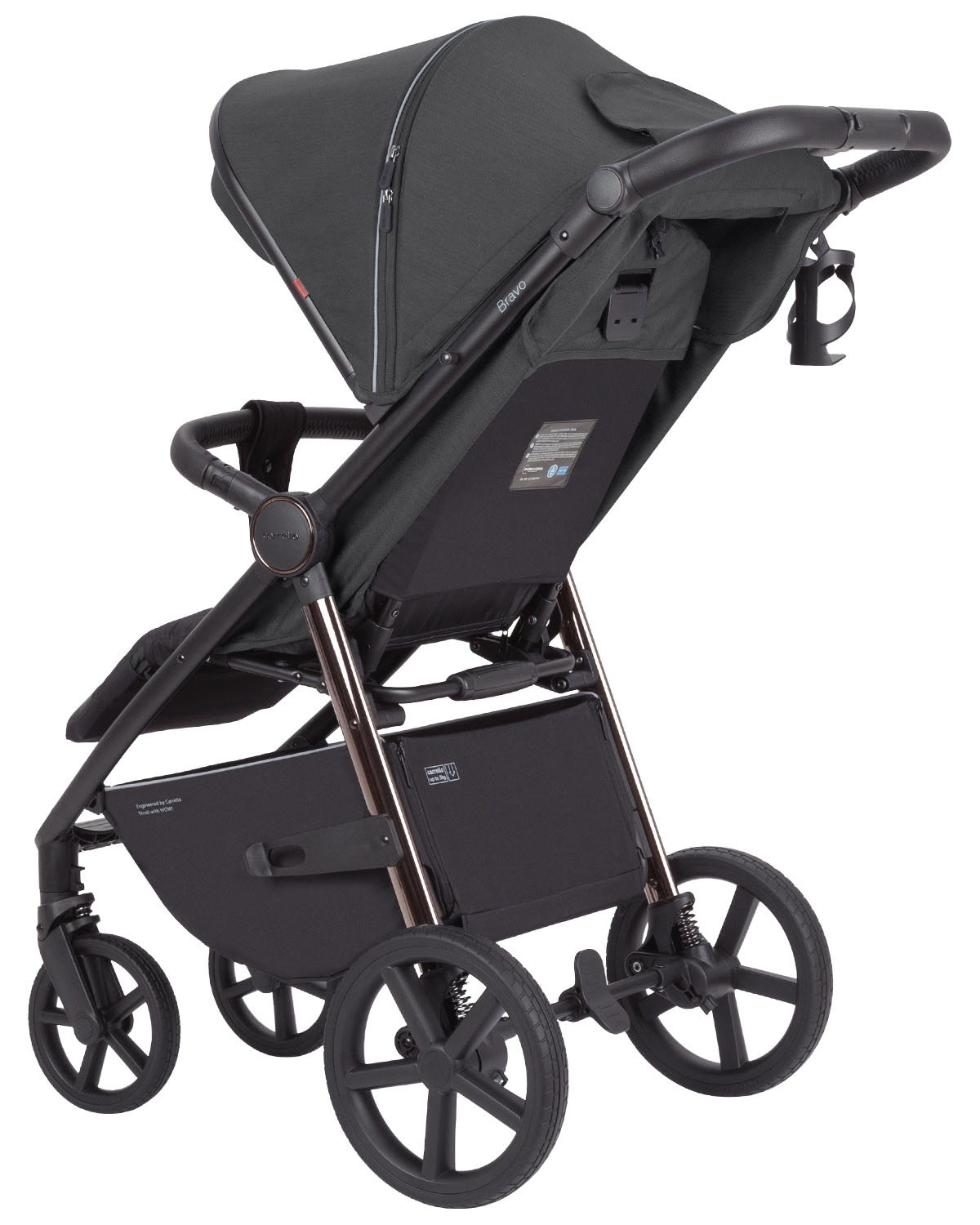 Прогулочная коляска Bravo Plus 2025 Механическая регулировка спинки.